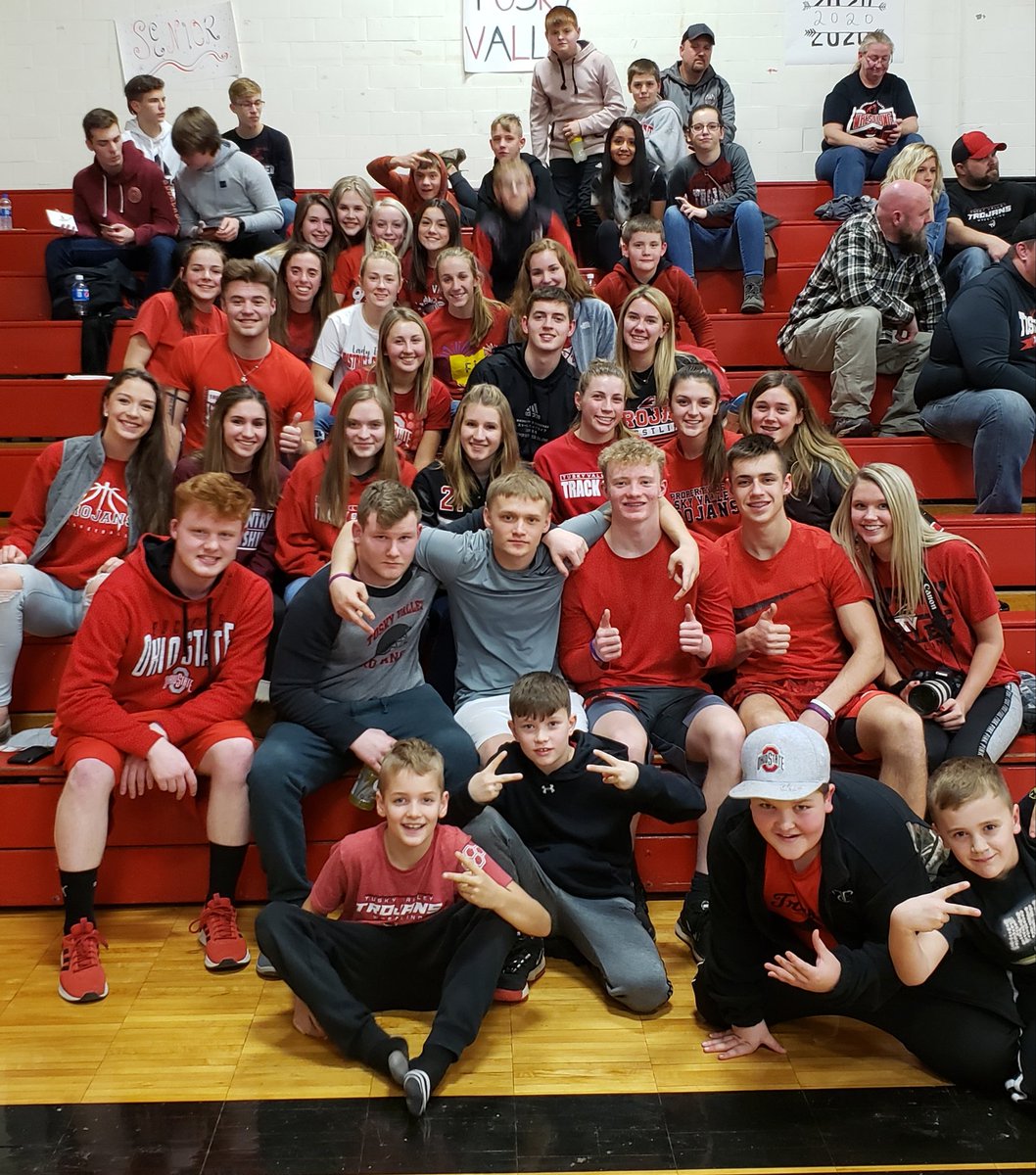 TVHSVarsityClub's tweet photo. Thank you to all the students who came out to support the wrestling team as part of "Pin and Win" night.  The wrestlers reached 4 pins on the night so every student in attendance will get a pizza party! https://t.co/2aLg9mStX3