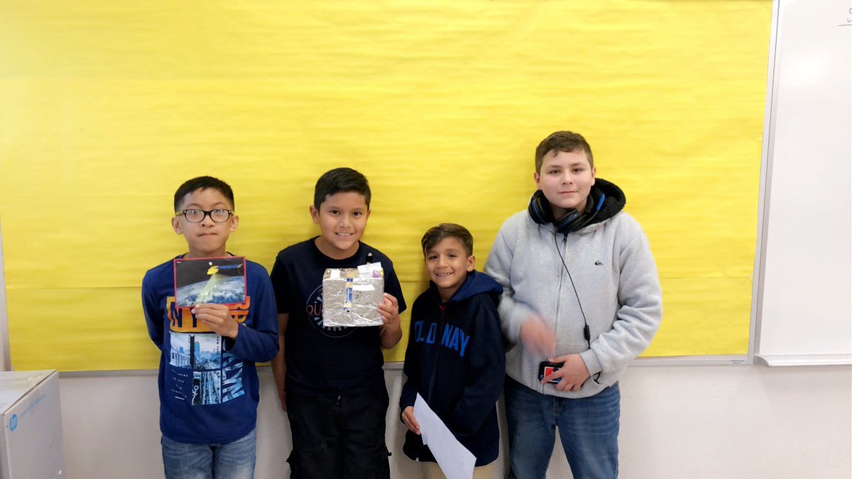 MDWASES's tweet photo. Grateful for our @CalSAC Science Action Club collaboration! Students built satellites 🛰 &amp; learned the parts that make them possible to function. Their job tonight is to try to spot a satellite in the sky 🛰 @MyronWitterElem https://t.co/K48wBQYTxE