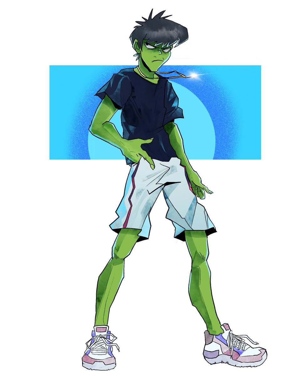 gamon_art's tweet photo. #gorillaz fanart. Just because all this fresh content is great. https://t.co/JNWdymUu43
