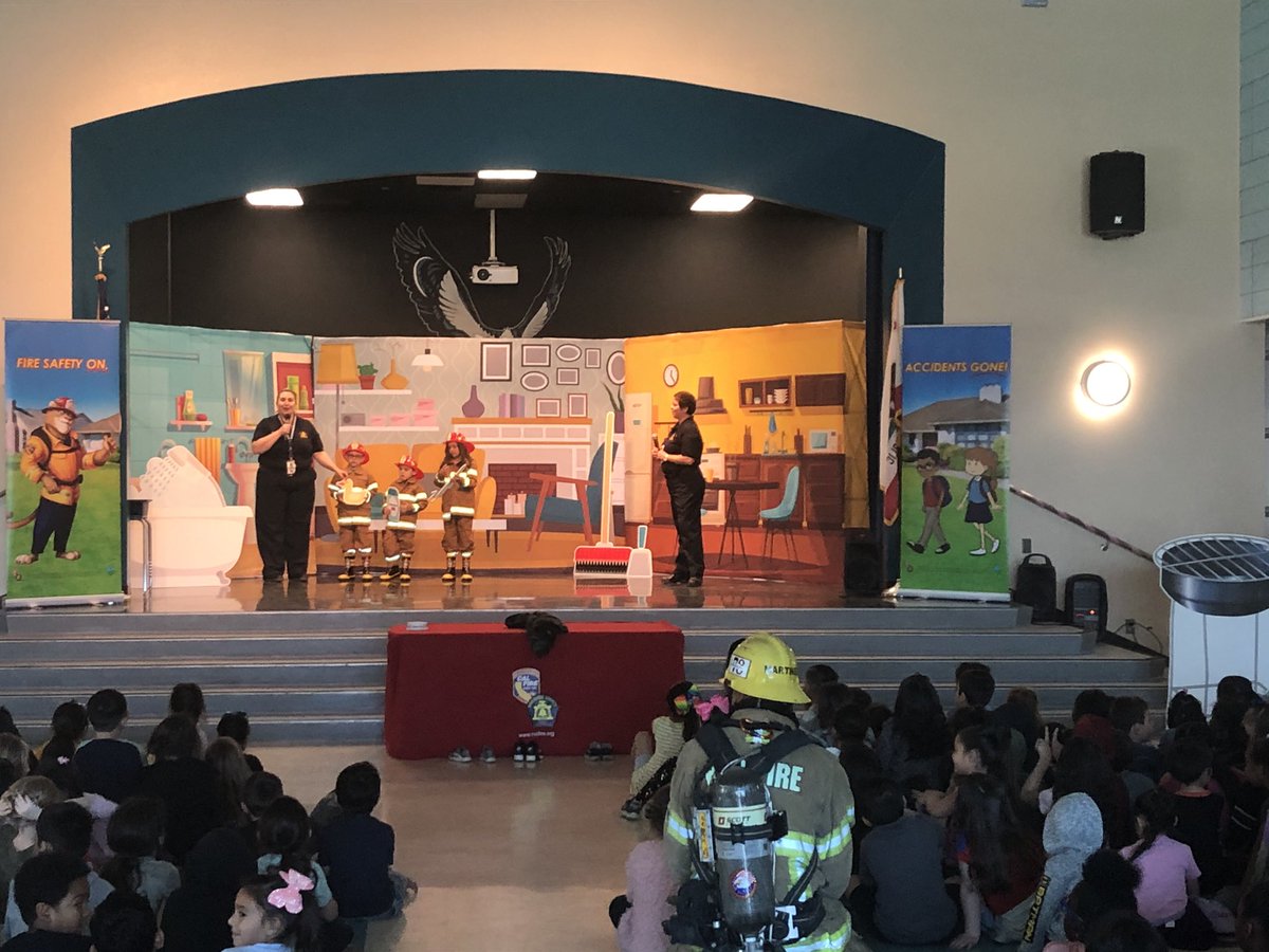 A huge thank you to Cal Fire for stopping by Cope today and teaching our kinder, 1st, &amp; 2nd grade students about fire safety.  The kids had a blast and learned some valuable safety skills.