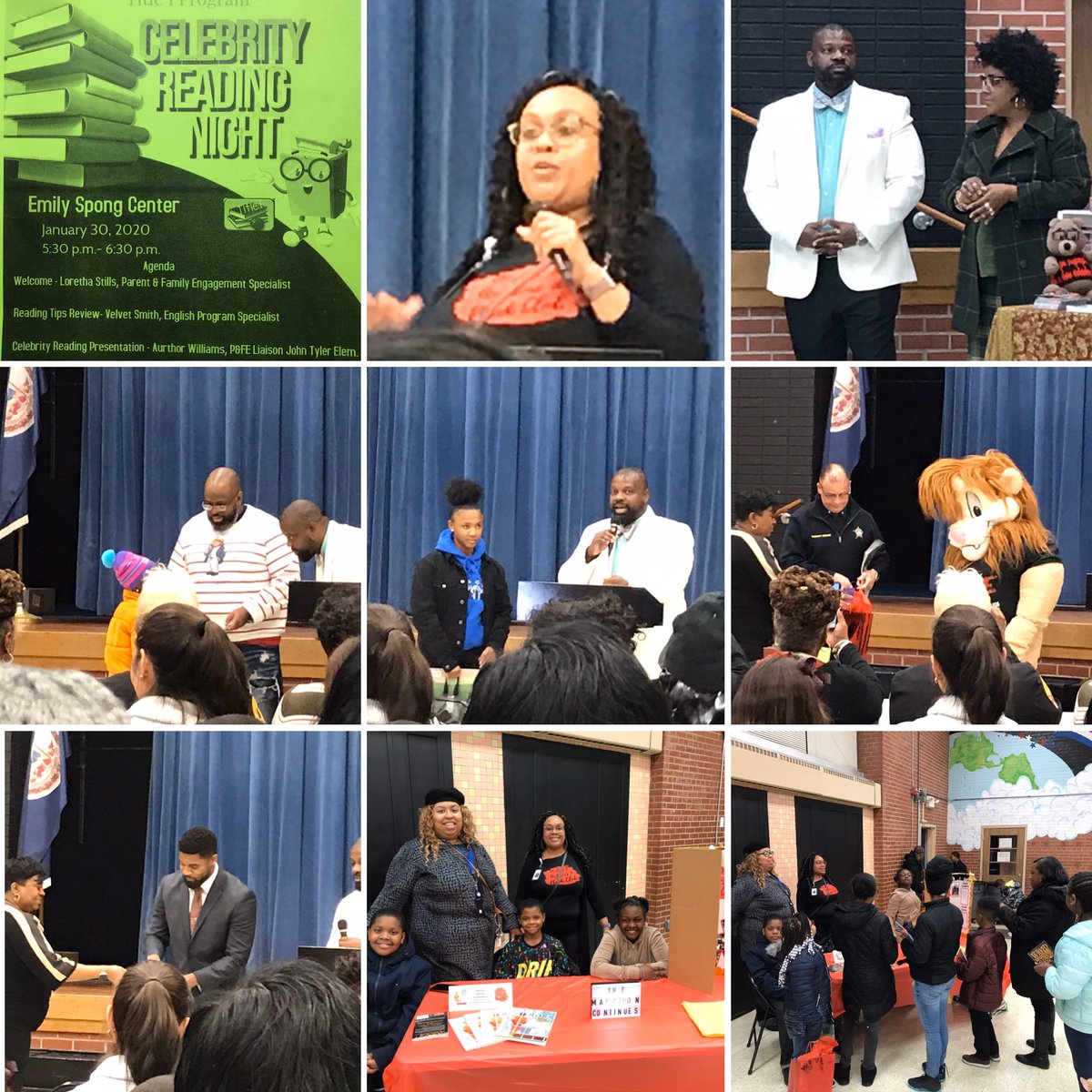 I thoroughly enjoyed the Celebrity Reading Night at ⁦@EmilySpong_pps⁩. Thank you to ⁦@in8days⁩ and ⁦@LorethaStills⁩ for planning such a wonderful event. #ppsshines ⁦@JohnTylerElem⁩ ⁦@hmeducate⁩ ⁦@ArtWill06761312⁩ ⁦@PortsVASchools⁩