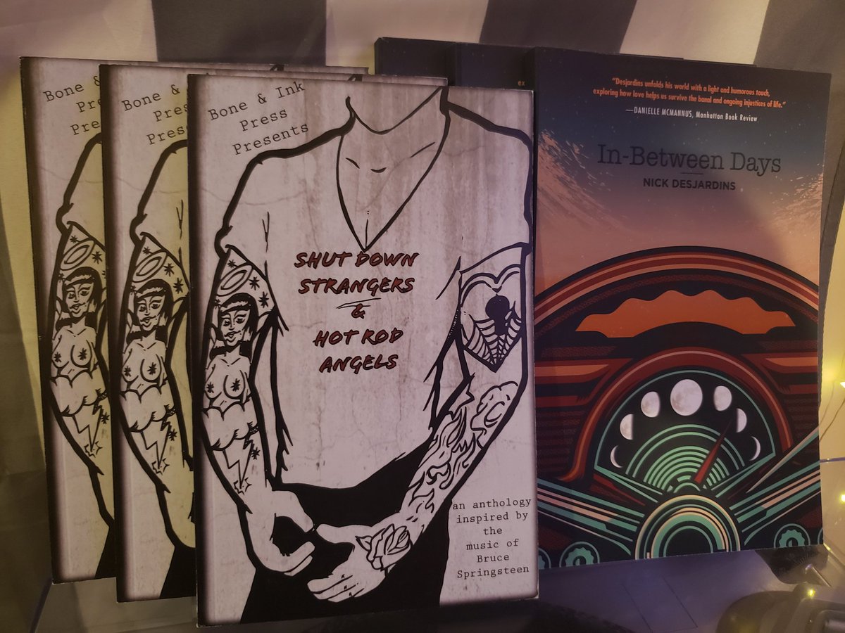 ANewAmerClassic's tweet image. Guys! Have you snagged a copy of the @springsteen anthology from @boneninkpress yet? I've got three to give away, and I'll even throw in a copy of my novel In-Between Days. Like &amp;amp; retweet, I'll randomly select three of you by the 14th #writingcommmunity #books