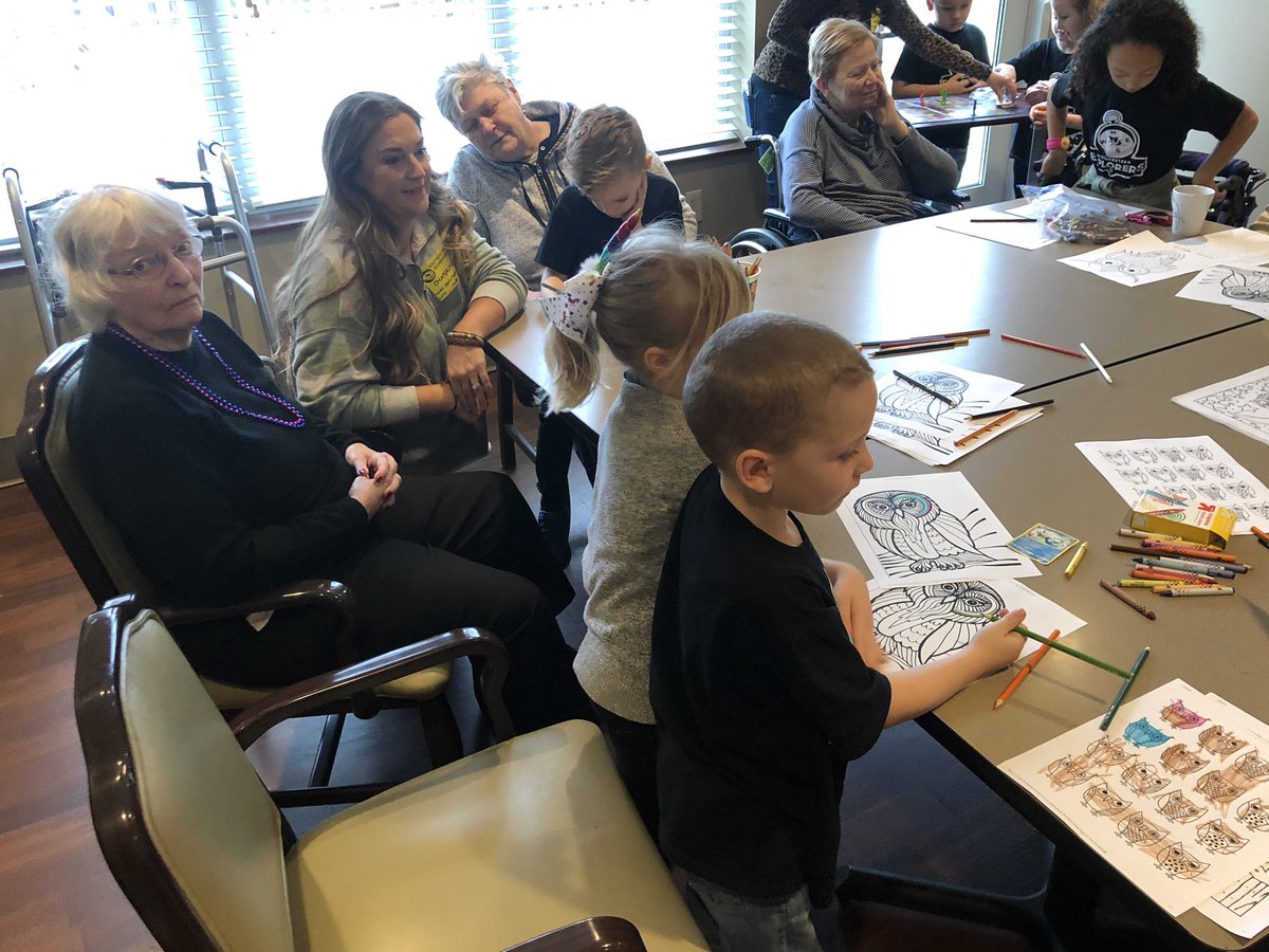 sbilldogs's tweet photo. Well spent time today sharing some “sunshine” with seniors at Hamilton Trace Senior Living. I cannot say enough how very very proud I am of my peeps. They gave it their all and were the epitome of kindness. Thanks @lspookie for the set up! @SoutheasternEl1 #SESjoy https://t.co/DKoZ6QbE0D