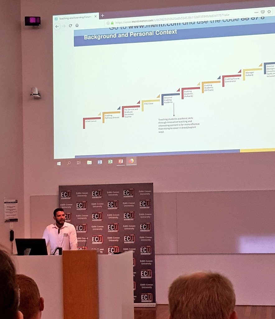 _TracyPiper's tweet photo. Professor Braden Hill says supporting university students is important, but we also need to foster independent learning and self-efficacy 👌 #2020TLF https://t.co/wv11Maqtci