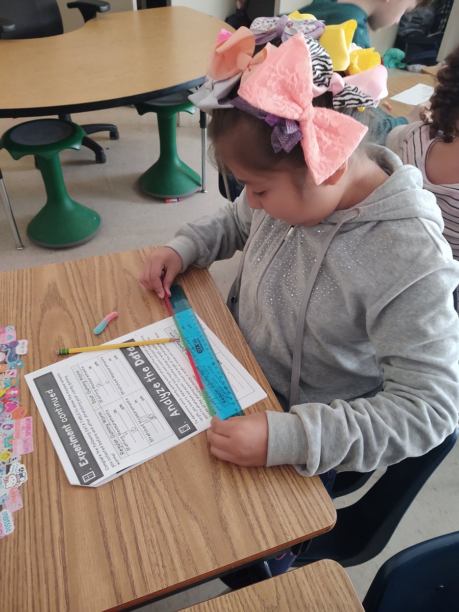 MsKramersClass's tweet photo. Today was Crazy Hair Day and the Great Gummy Worm Stretch to learn about the scientific method! https://t.co/slQKszeAca