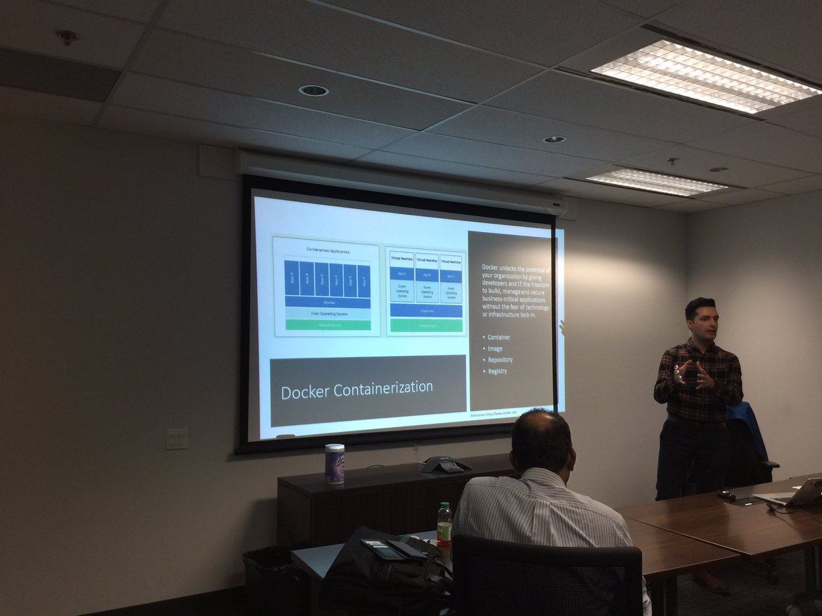 <a href="/ArminPage/">Armin Karimi</a> is all pumped to showcase #aspnetcore &amp; #reactjs to deploy it to #azure through containerization using #docker.
Next is to setup #cicd pipeline. 

#thisiscool