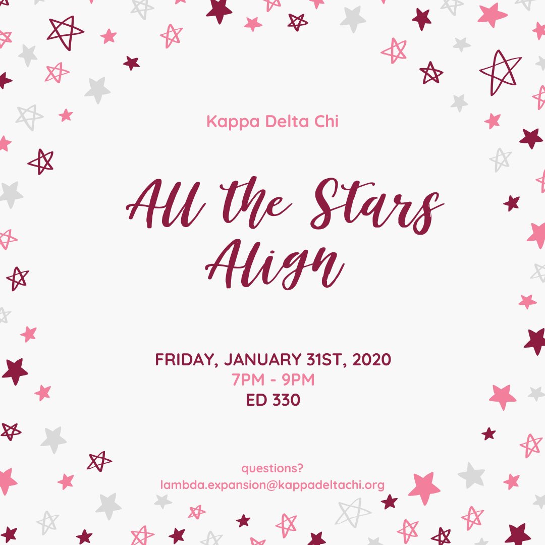 ✨Align your stars as you create a too kute vision board with the lovely ladies of Kappa Delta Chi✨