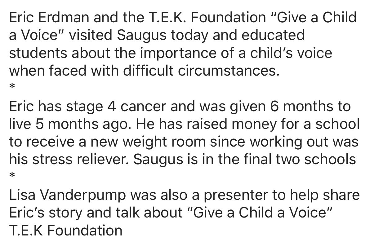 SaugusSoftball1's tweet photo. 🧒 🔊 #saugussoftball #saugusstrong #giveachildavoice https://t.co/xvTMi7CePD