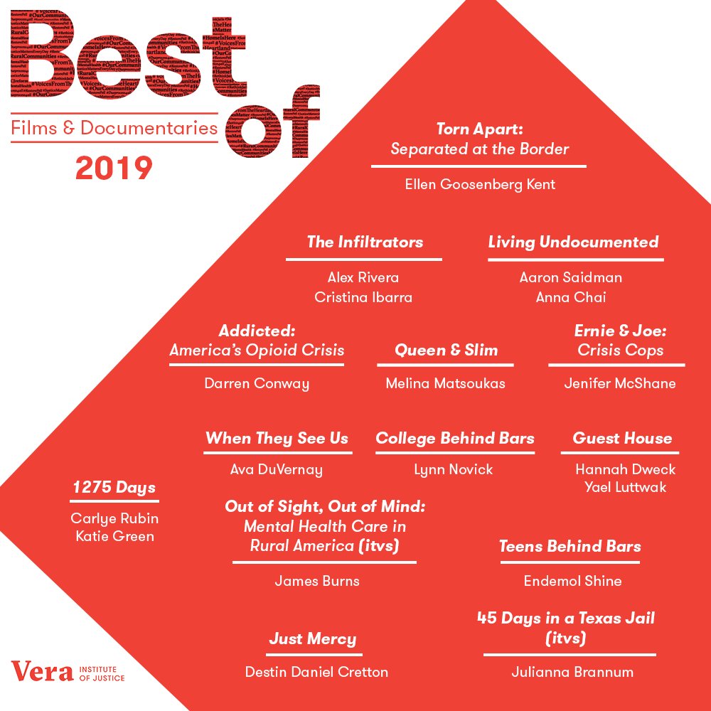 verainstitute's tweet image. Movies and documentaries have the power to highlight the experiences of people whose lives are vastly different from your own. Here are Vera’s top picks for 2019 films and documentaries—teach telling a strong story centered around justice reform.  #BestOfJusticeReform