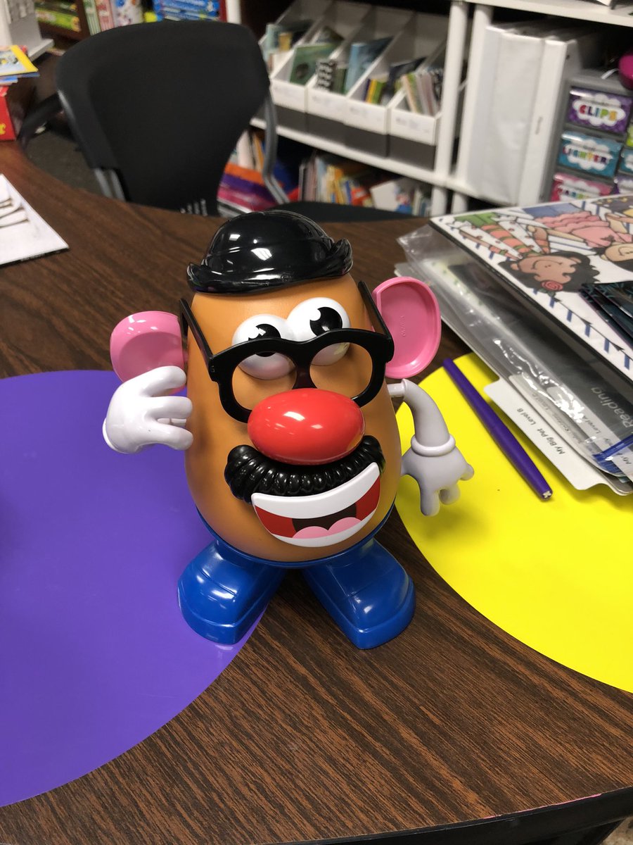 LeahKolarik's tweet photo. We filled up Mr. Potato Head so-class reward?? Sock party of course!! #budgetfriendlyprize @HumbleISD_LSE #leopardspotting #pawsitivepaws https://t.co/lOXMYoXtgB