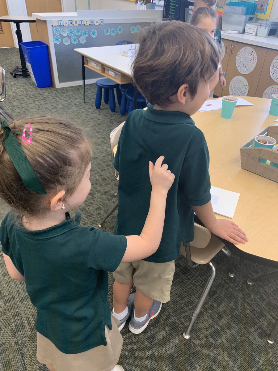 PineCrestLower's tweet photo. Who says sight word practice can’t be fun? #PCPreK students practicing their new Treasure Word with the help of a friend. #PCTeamwork #PC2033 https://t.co/heF3j9S68a