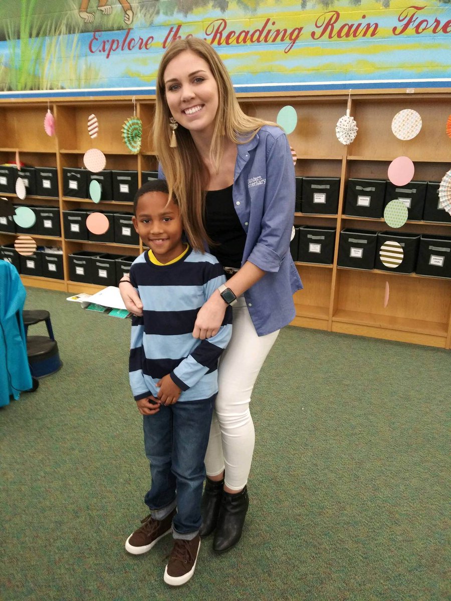 SunnyAtSanders's tweet photo. Author’s Tea at @SandersES1 was a success. So proud of this kiddo! https://t.co/BCBorVeYa9