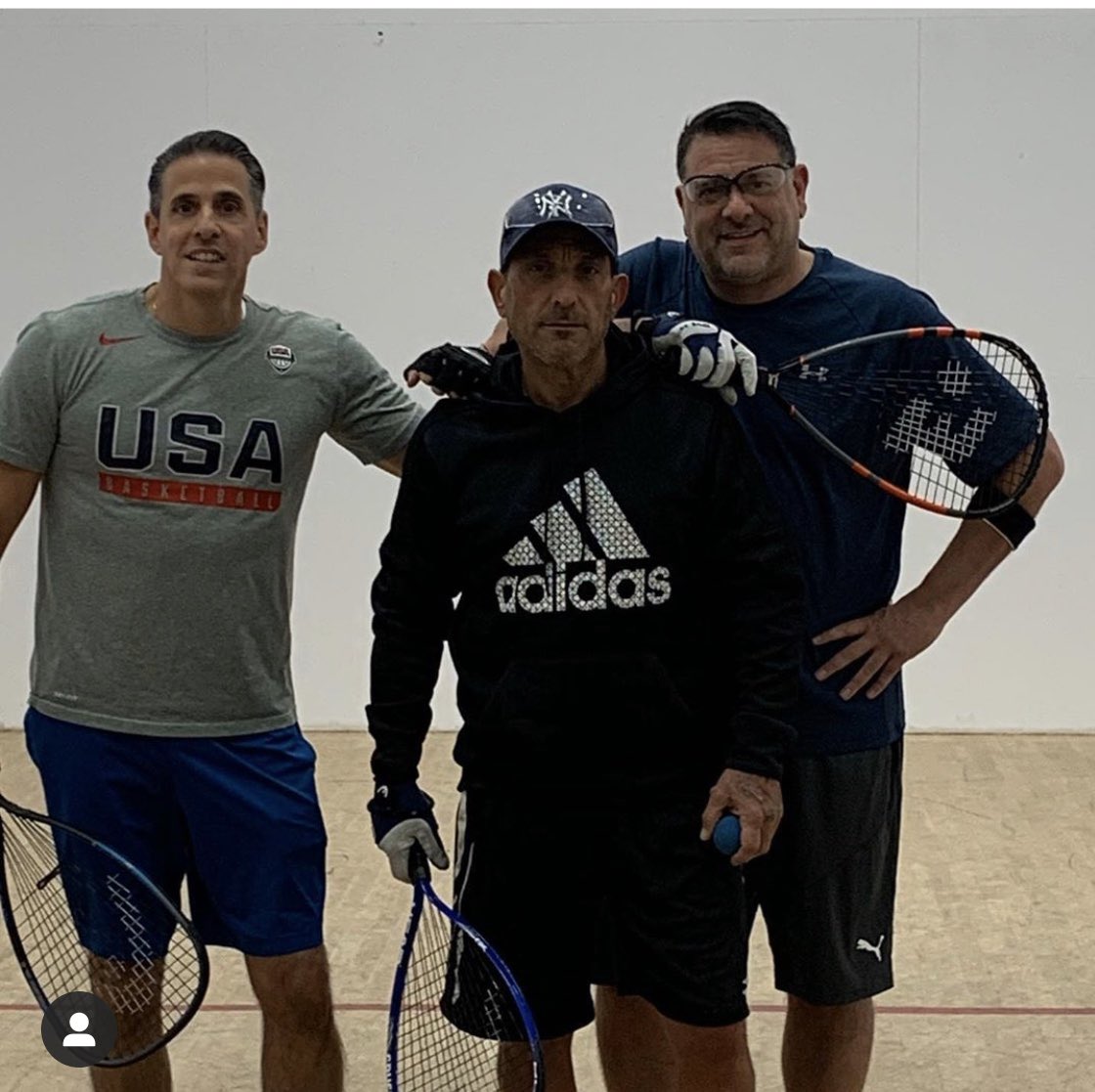 Micolini's tweet image. Raquetball with the boys. @NYSC   #neverboringNYSC