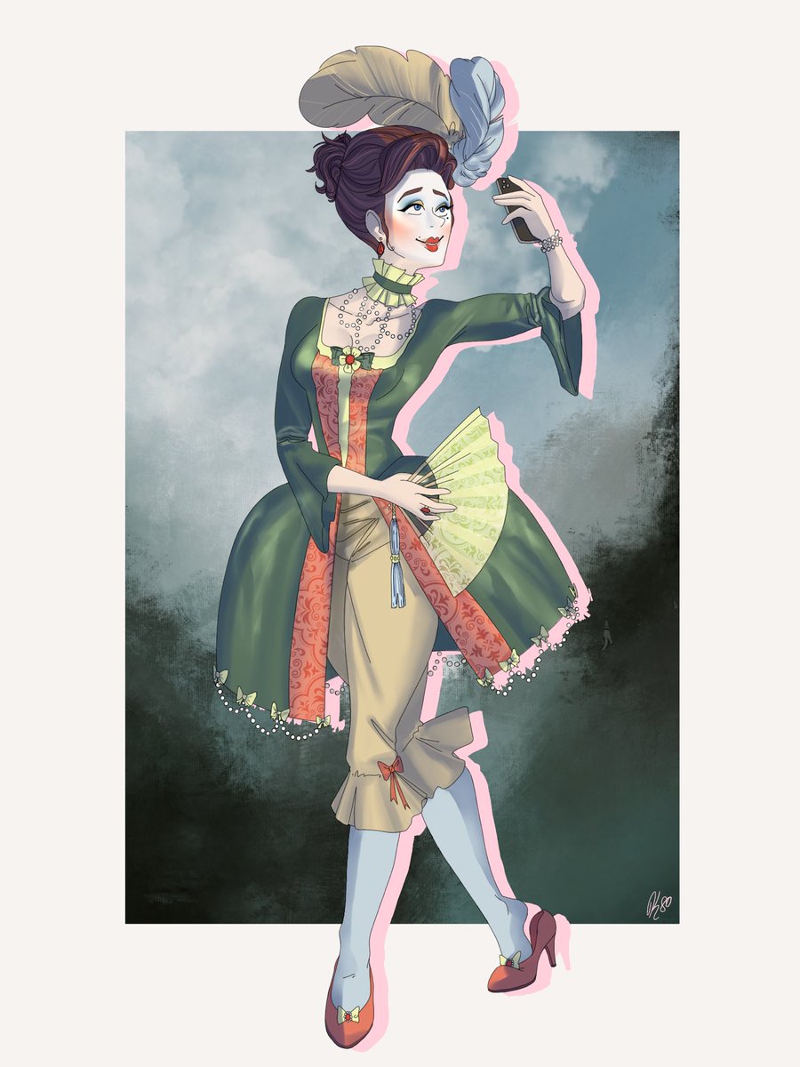 KindaRoyal's tweet photo. #rococo #rococoinspired #characterdesign #digitalart #digitalpainting #DigitalArtist https://t.co/NLGlbOtTwz