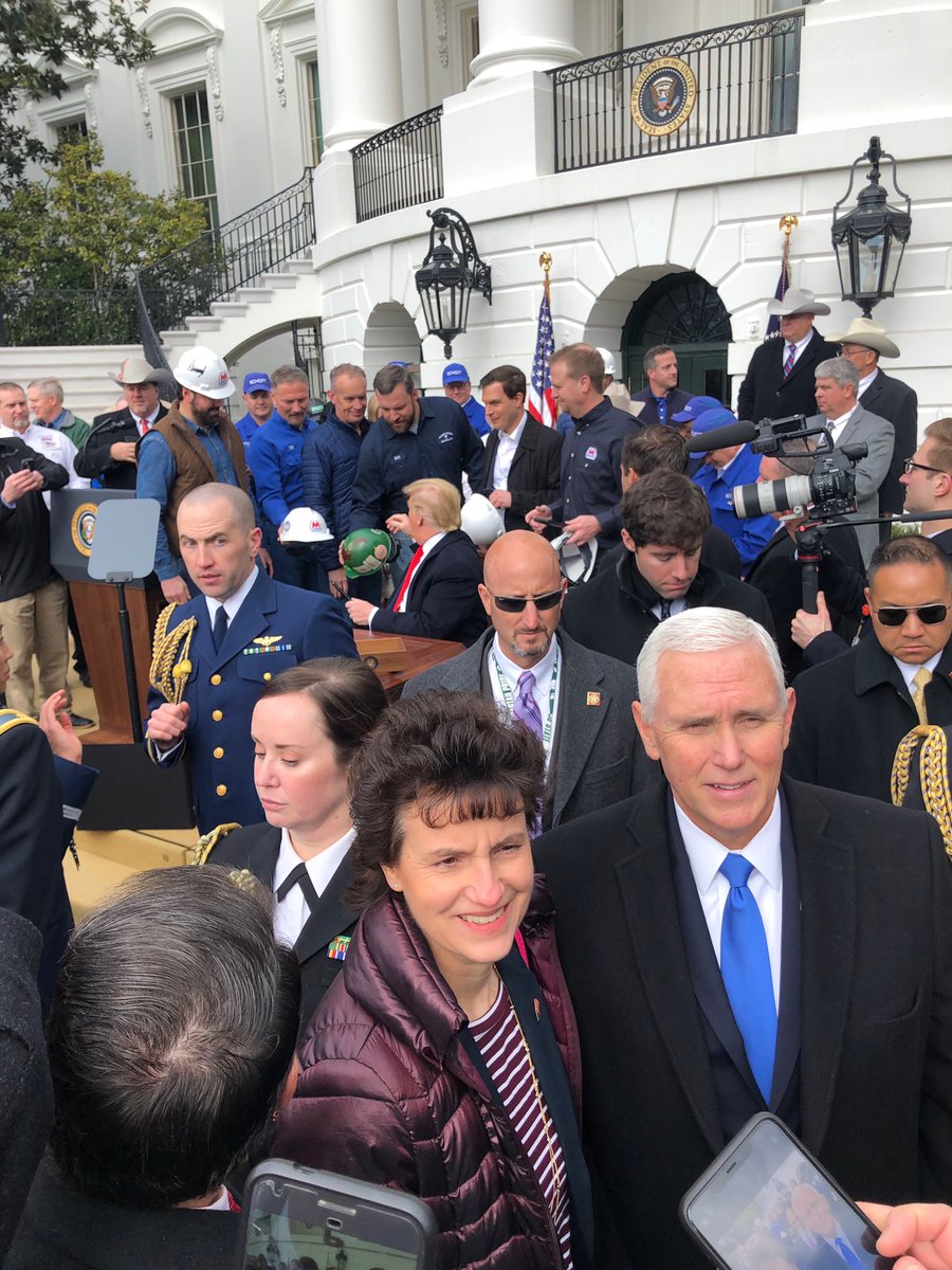 How exciting to watch the signing of the #USMCA and meet VP Pence. Pork is the #1 consumed protein in the world and who better to deliver it than US pig farmers #pork.