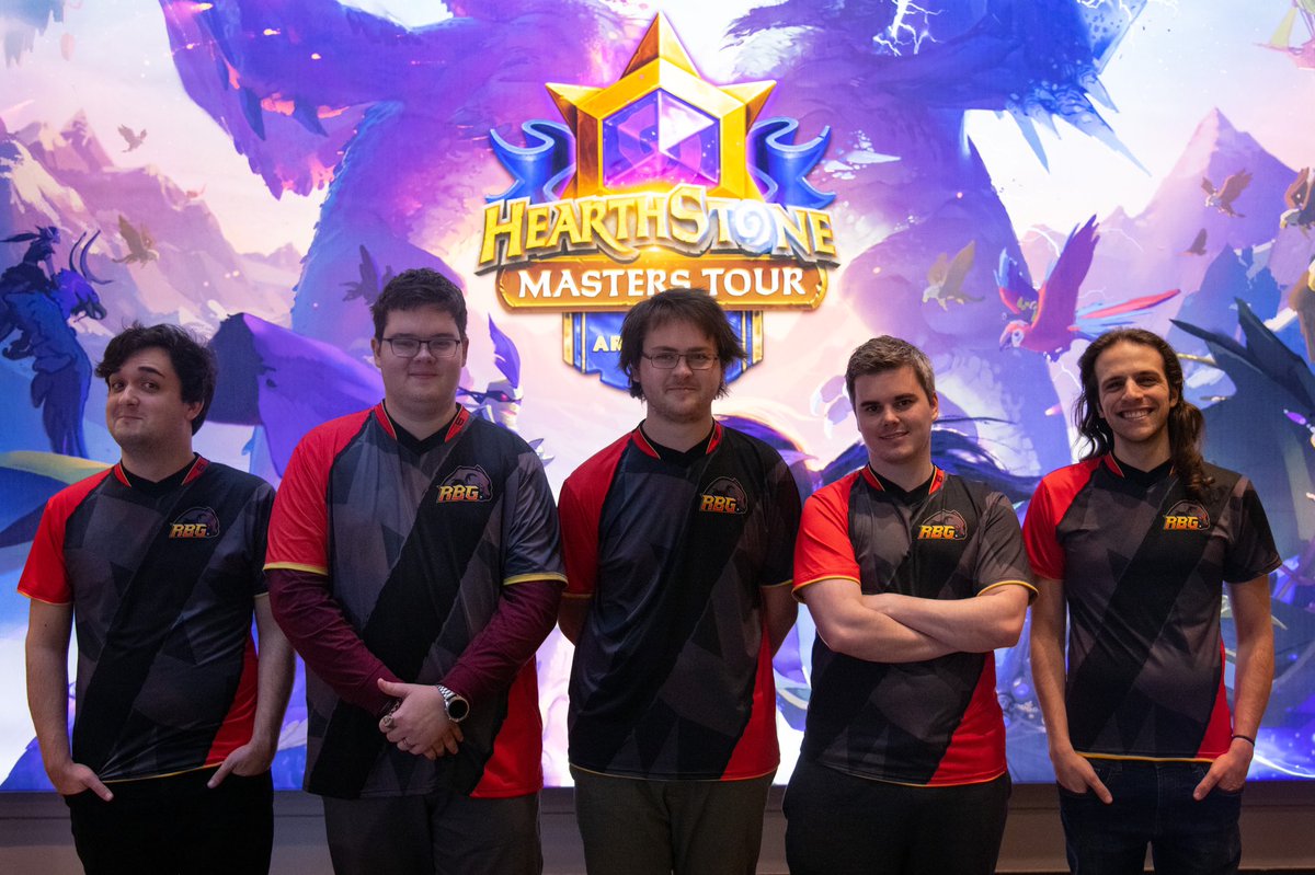Better get an umbrella for all this drip. ☔️

Our #RBGhs guys are stunting in their <a href="/Sector_Six/">Sector Six</a> gear while at <a href="/HSesports/">Hearthstone Esports</a> Masters Tour Arlington. 

bit.ly/36CgEMs