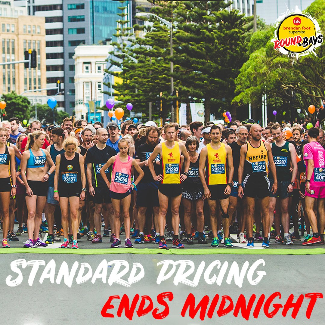 BFSRTB's tweet image. Planning to participate in Brendan Foot Supersite Round the Bays but haven't registered yet? It's time to get those registrations in- standard pricing finishes at midnight tonight, with late pricing coming into effect 1st February. Don't wait until tomorrow!