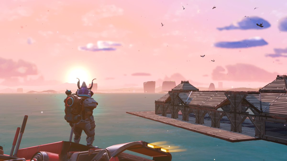 Captain_Admin's tweet photo. Enjoying the coastline of Gaia1 like its Southern California #GetUnited @NMScafe #NMSCafe @NoMansSky #42SE #PS4 https://t.co/3wYW75y4vj