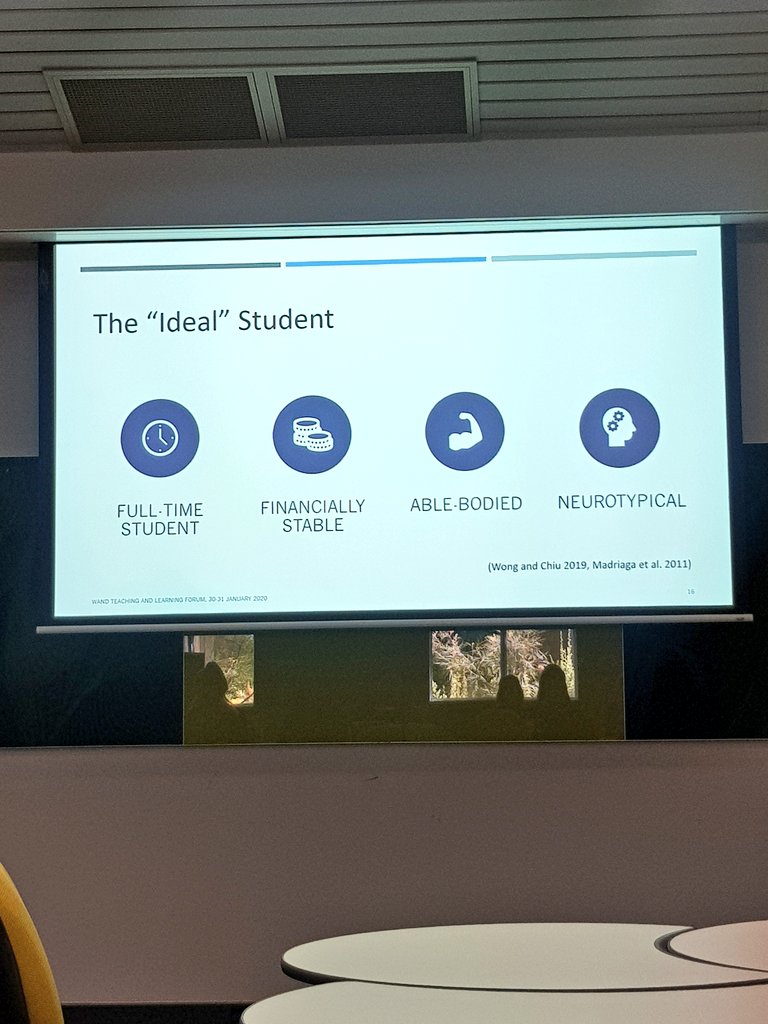 _TracyPiper's tweet photo. Often when we create educational content we are considering the "ideal" student, or the typical student. Why aren't we catering to a range of access needs, which in turn allows access for the vast majority of students? #2020TLF https://t.co/xVLkVEJL1y