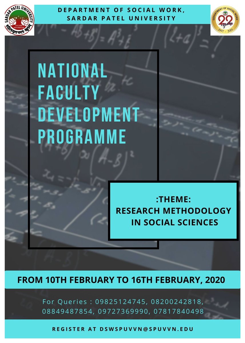 dswspuvvnguj's tweet image. #FacultyDevelopmentProgramme #dswspu