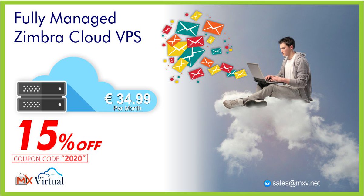 #MXVirtual's
✅mxv.net Now get 15% Off on your first billing 
and 15% life time off for Dedicated servers
#iRedmaildedicatedserver #iRedmail #zimbradedicatedserver #zimbra #managedzimbravps