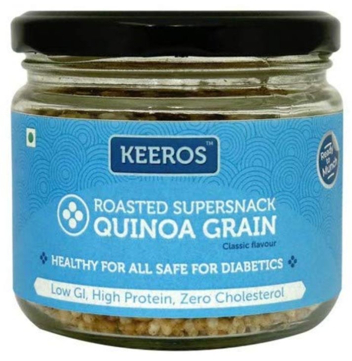 Subrata37606833's tweet image. #keeros #quinoagrain #roasted #supersnack #healthy 

1) Quinoa Grain
2) Soyabean
3) Pearl Millets
4) Green Grams
5) Dew Beans 

Healthy for all, Safe for Diabetics; Rich in Protein, Iron, Magnesium and Fibre; No Artificial Preservatives, Colours or Flavours
Low Glycemic Index,