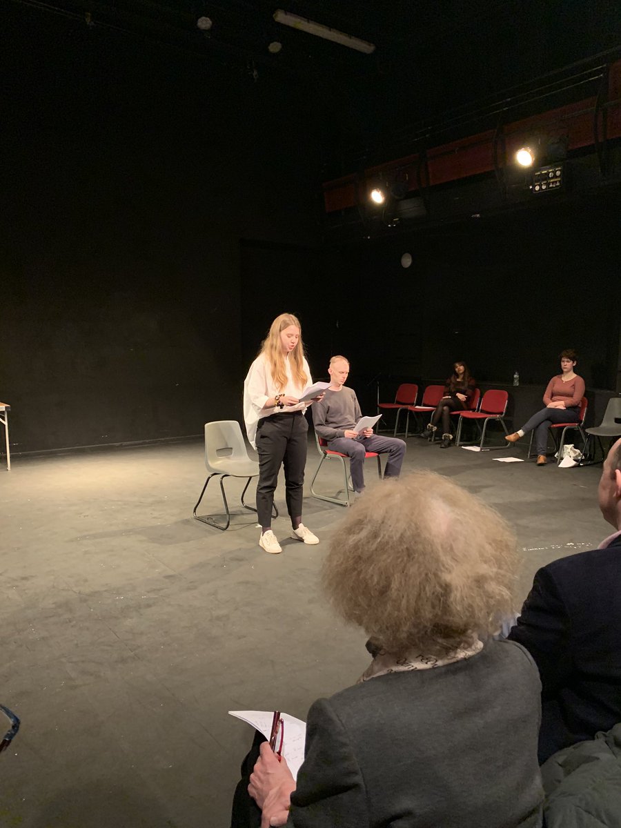 UEAArchives's tweet photo. ... also thanks to playwright @UEADrama Professor #SteveWaters for introducing the evening & conjuring the spirit of UEA graduate, #SnooWilson, whose incredible archive we hold for teaching/research. And to Snoo’s family for attending & supporting the students actors and writers. https://t.co/ugKz66BfCE