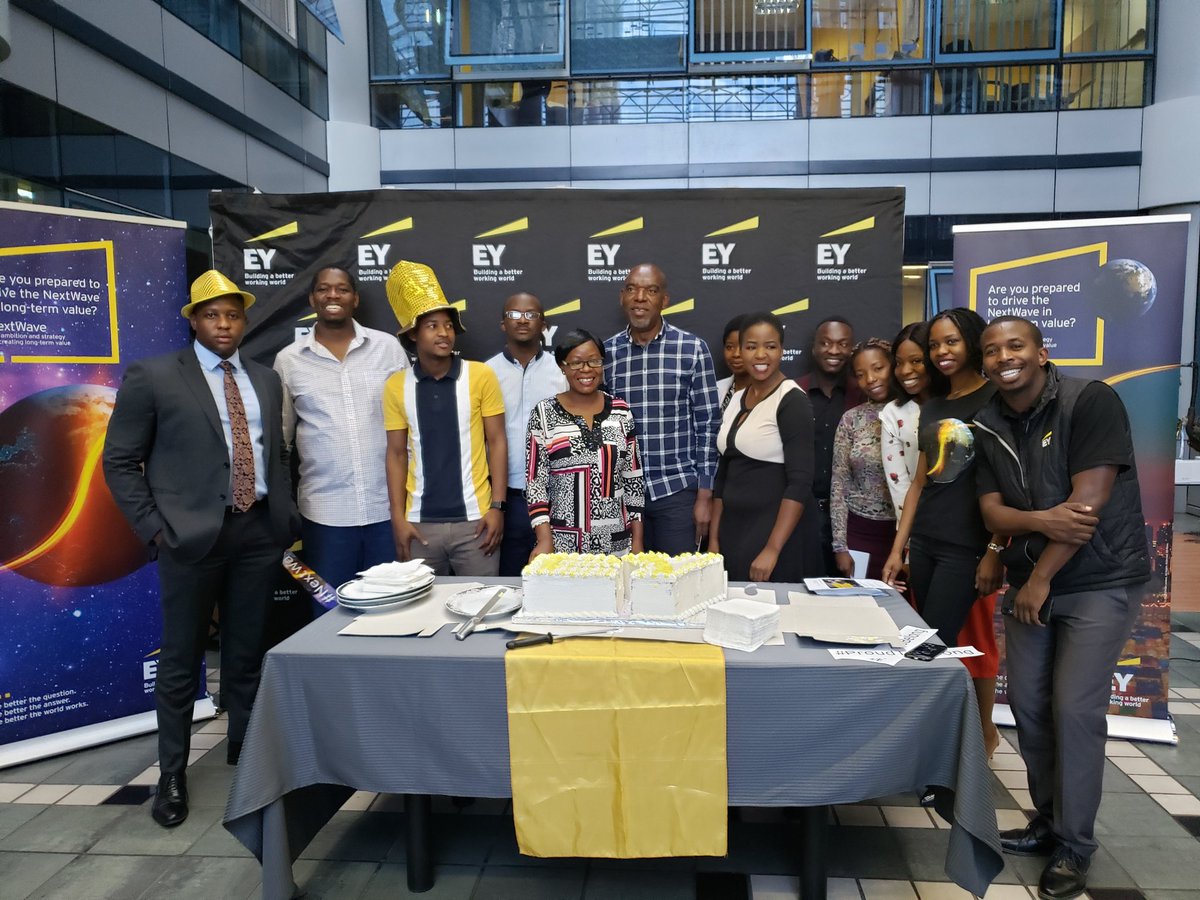 MsTendai's tweet photo. Just had the #NextWave Talent  pillar activation this morning💫, with updates on the year, employee recognition🤛🏾 for one of our tax teams who displayed #exceptionalclientservice and birthday celebrations for  January babies🍰! 20plenty on the right note! #EYZimbabwe https://t.co/hy6Nwie4Kh