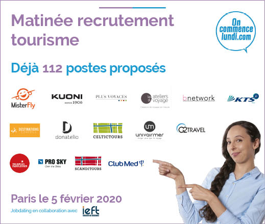 jobdating tourisme 5 février organisé par www.oncommencelundi.com