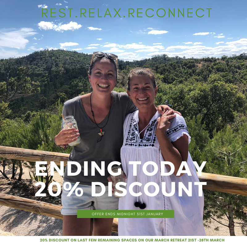 || Rest.Relax.Reconnect || 
Last Day to access 20% discount - check our website!
Love these two fantastic ladies, Sophie and Chloe from June last year. 

#wildviewretreat #retreat #portugal #yoga #detox #juicing #algarve #wellness