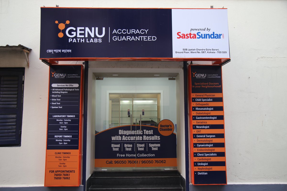 blmittal01's tweet photo. Preventive Healthcare is the Hour’s Need.
#SastaSundar #GenuPathLabs is the Solution!
#NABL Accredited Diagnostic Lab
Accuracy Guaranteed in South Kolkata
Sample Collection Centres
Genu@Lake Place
Genu@Kasba
https://t.co/tomq1bv3P5 https://t.co/43Q2spExkK