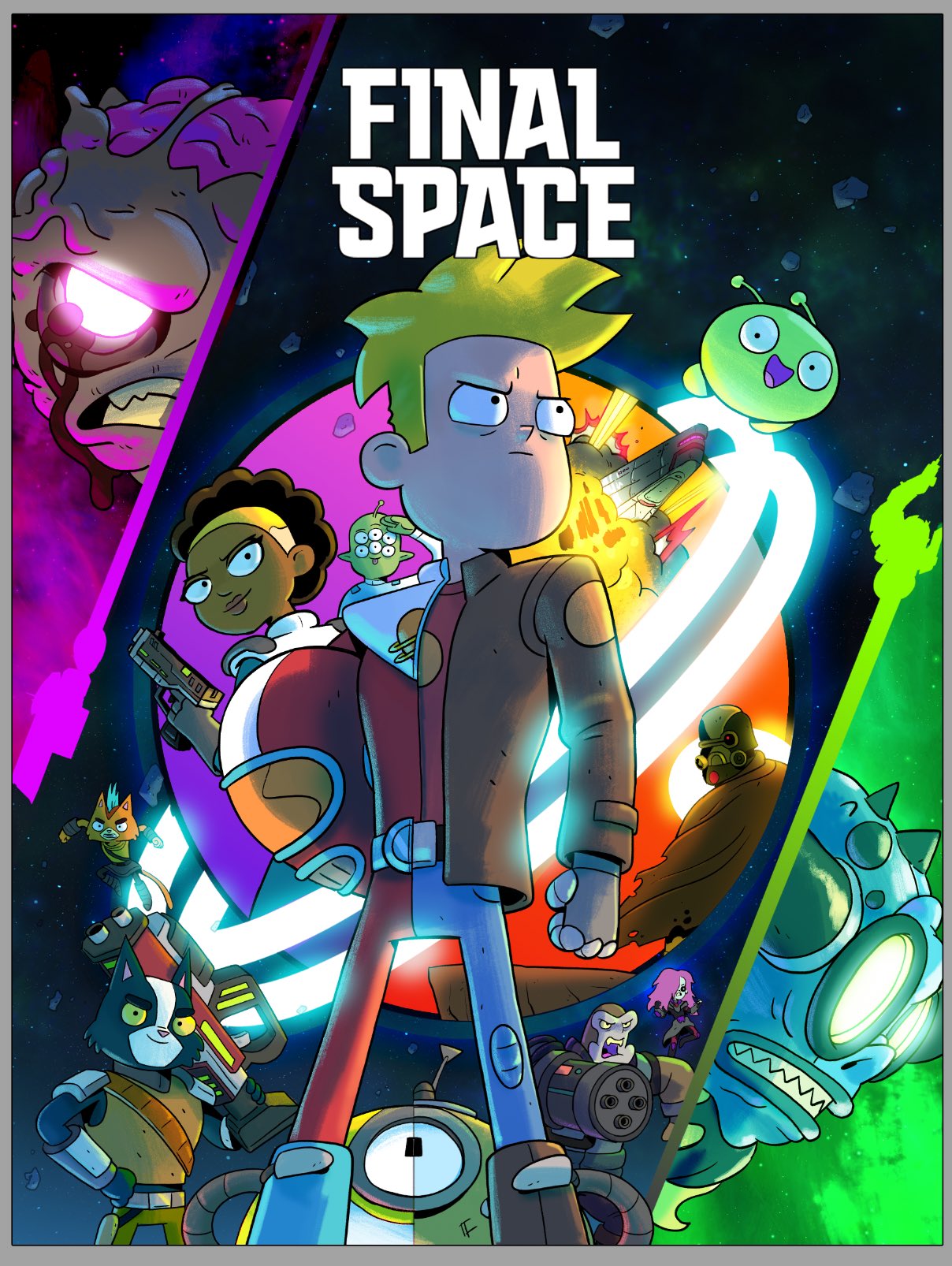 Final Space on Twitter: "S1 &amp; S2 BLU RAY Update. It's happening. Two  seasons in one box. It's (drum roll) Region Free/English version. We're  shooting for a summer release. @devinator200 is making