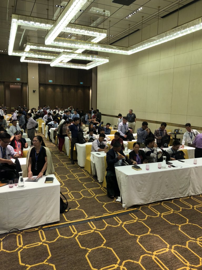 After m/t a year of planning.  Team of 30 from <a href="/tucsonbaptist/">Tucson Baptist Church</a> Over 3,200 books. 230+ pastors and wives from Myanmar. WOW what an opportunity! <a href="/KurtSkelly/">Kurt Skelly</a> has been amazing!! So thankful.