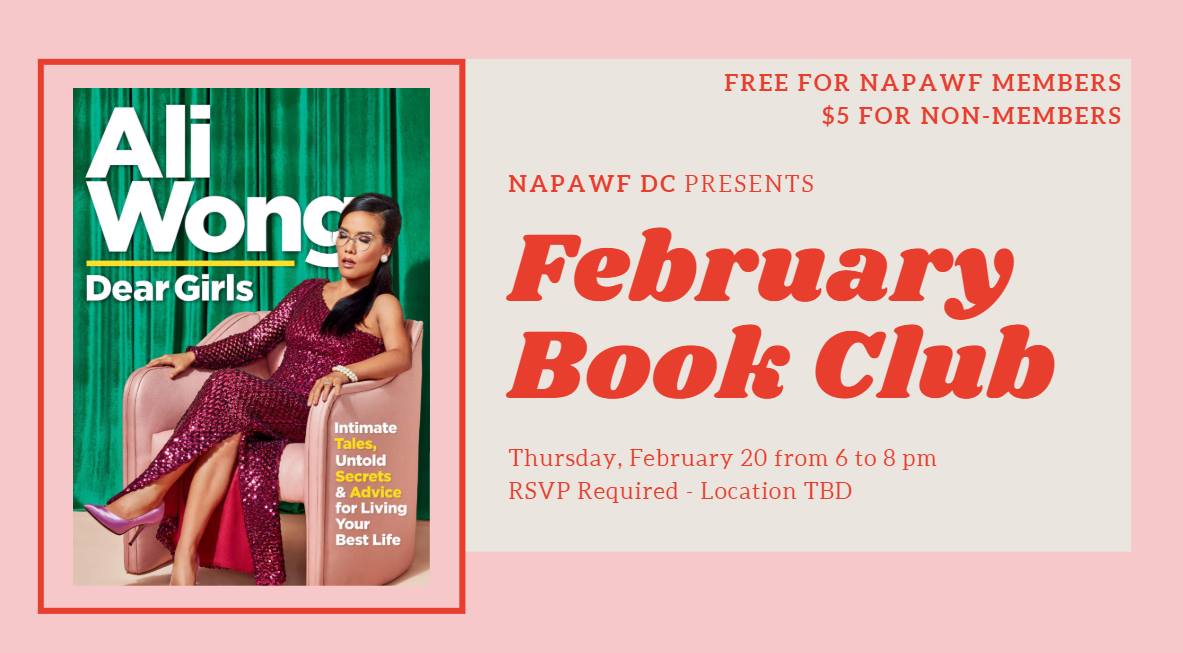 NAPAWFDC's tweet photo. Returning this February: #NAPAWF Book Club!
February's book is Ali Wong's Dear Girls
RSVP here: https://t.co/HvoP5gj9L3
*** FEMMES AND WOMEN ONLY *** https://t.co/fVwRTU2xT9