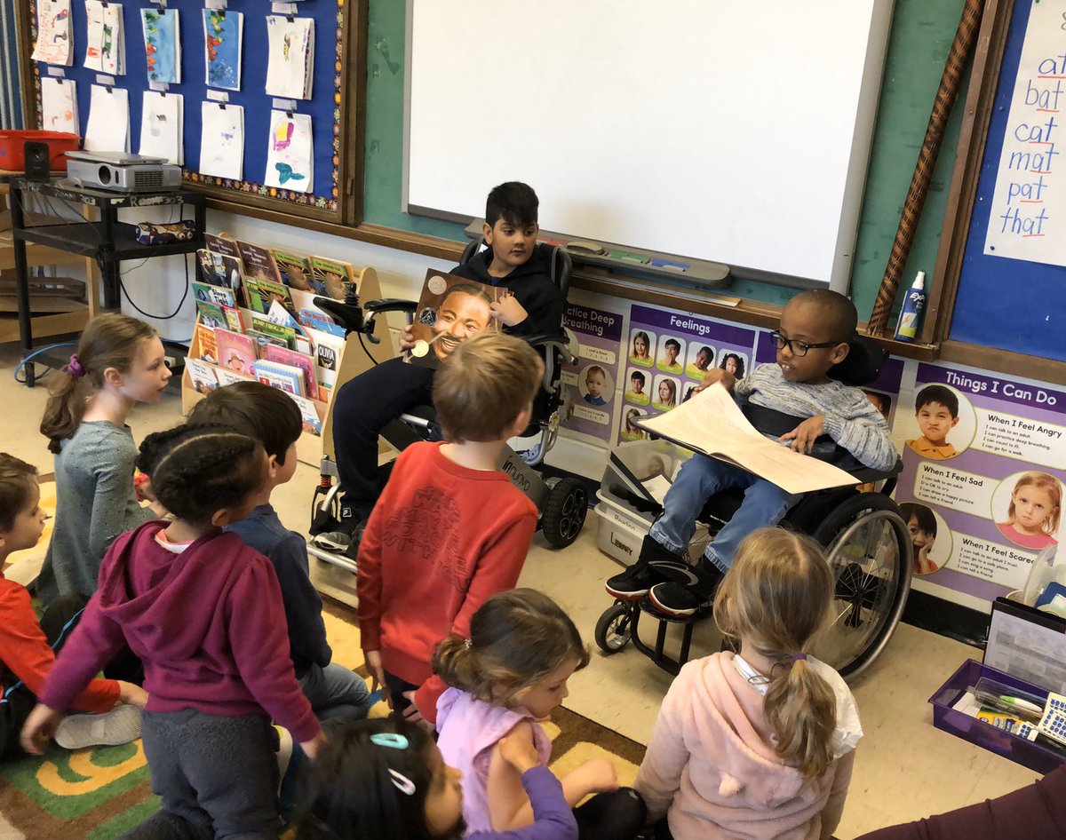 Wonderful opportunity for our older students to read to our Kindergarten classes #leadership