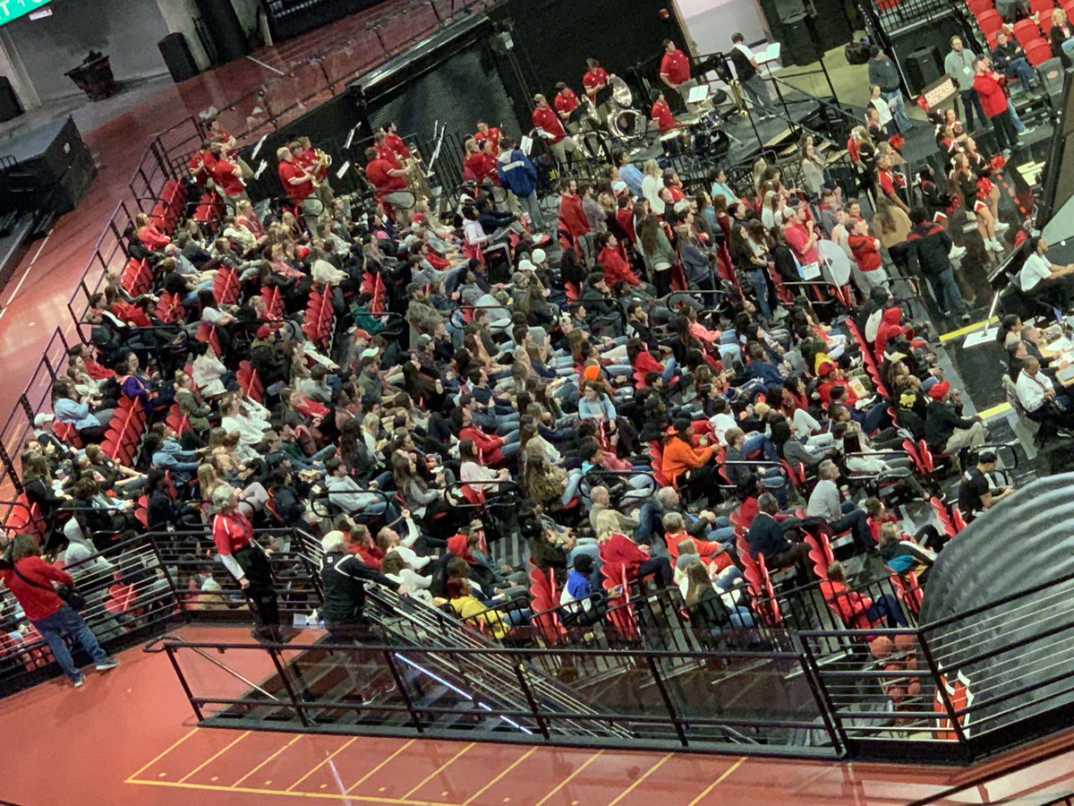 Strong student section tonight <a href="/astatesga/">Arkansas State SGA</a>! We always appreciate your attendance!!