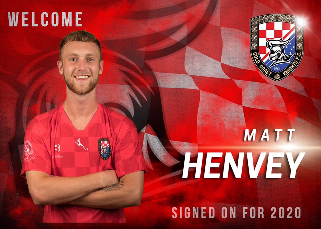 gcknightsfc's tweet photo. 🚨HENVEY SIGNS!🚨Excited to announce the signing of Scotsman Matthew Henvey for the 2020 season!Henvey joins the Knights after making appearances in the Scottish Premier League for Dundee!The 20yr old striker will be looking 2 bag goals up front 4 the red,white &amp; blue this season https://t.co/ATTj79w11K