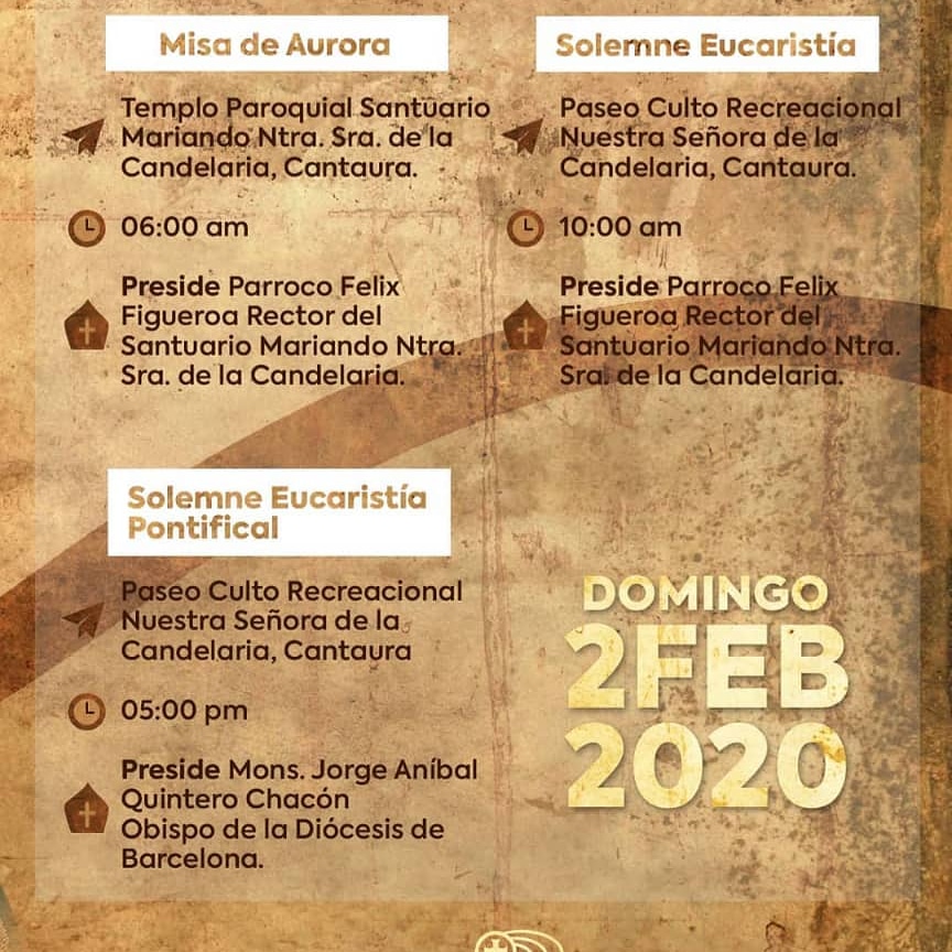 caturanz's tweet photo. Dia de la Virgen de La Candelaria 2 de febrero. Patrona de Cantaura y Patrona del Estado Anzoátegui y de Valle de La Pascua #Venezuela He aquí el programa el #ProgramaReligioso
@sotilloramon @freitesnoticias @caturanz @CantauraAmada @R_Cantaura @GersonBastidas9 @PoliticaIntensa https://t.co/qMIWlcWApG