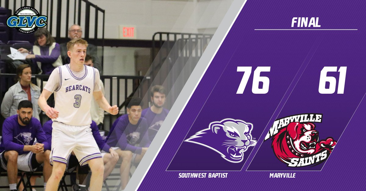 sbubearcats's tweet photo. A 47-point second half leads SBU over Maryville! Smith finishes with 17, Prgomet with 15, Nelson with 13. https://t.co/gcCw5gM728