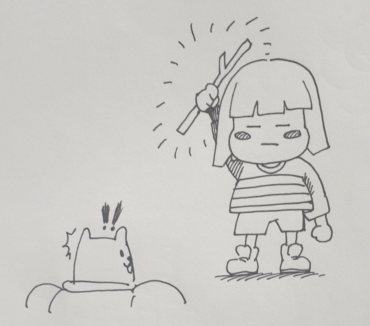 _SNOW_MAN_0070's tweet image. frisk---Lesser Dog
#frisk #Undertale #Lesserdog