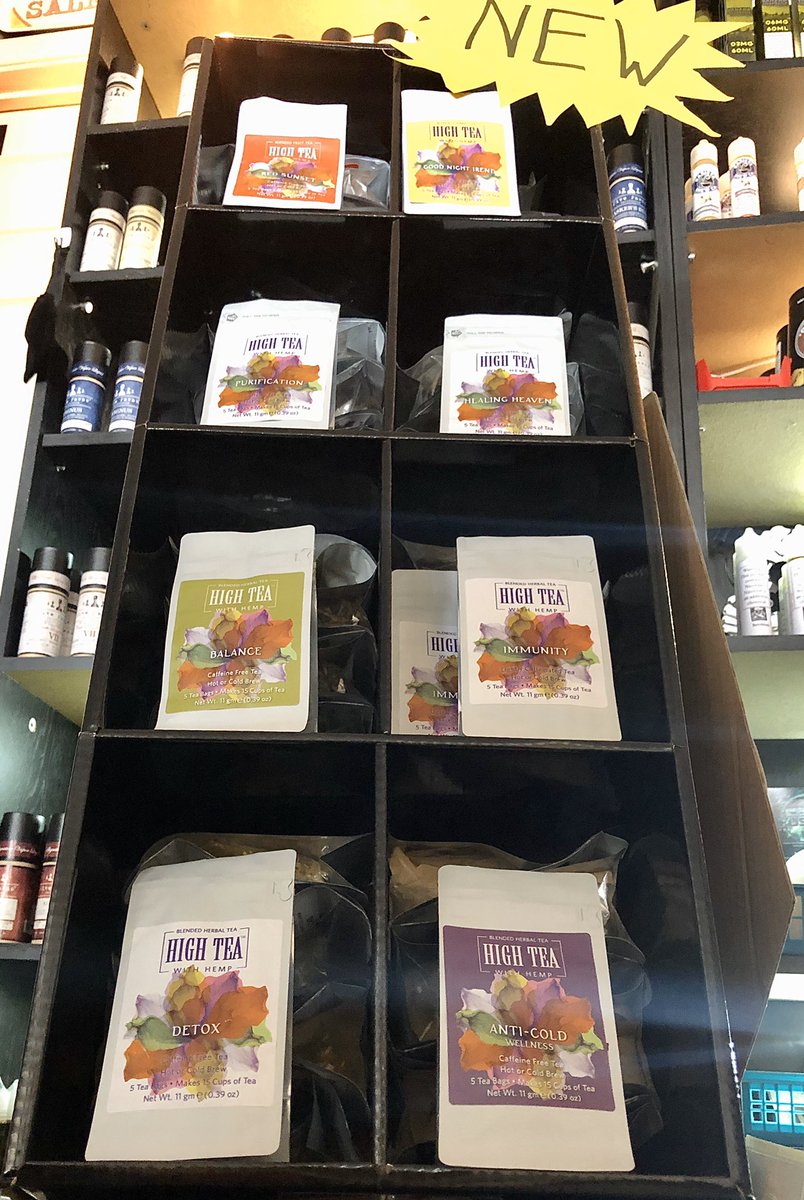 WyckedVapor's tweet photo. Come for High Tea @WyckedVapor
Now available at Wycked in Lake Dallas TX - High Tea is Phyto Cannabinoid Rich, & contains NO psychoactive THC. CBD Tea #WyckedVapor #CBD #CBDTea #Relax #Happy #LivingNaturally #SootheTheMind #Hemp #THCFree #Organic #NonGMO #Vegan #AntiCold #Balance https://t.co/xrbDpSEWkS