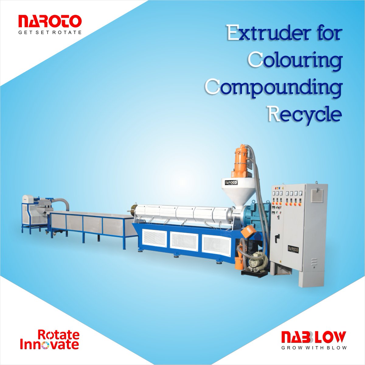 naroto82's tweet photo. Naroto - Extruder for Colouring / Compounding / Recycle
#Rotomoulding, #Rotomouldingmachine, #ExtruderMachine
https://t.co/noWqEMcdm0 https://t.co/OeAcXnadnS