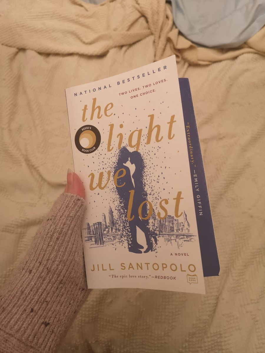 I loved this book so much! It moved me and brought tears to my eyes every now and then. This book threw so many questions of life, love, fate, and yourself. I think I loved it because I'm such a romantic and believer of fateThe Light We Lost by Jill Santopolo 