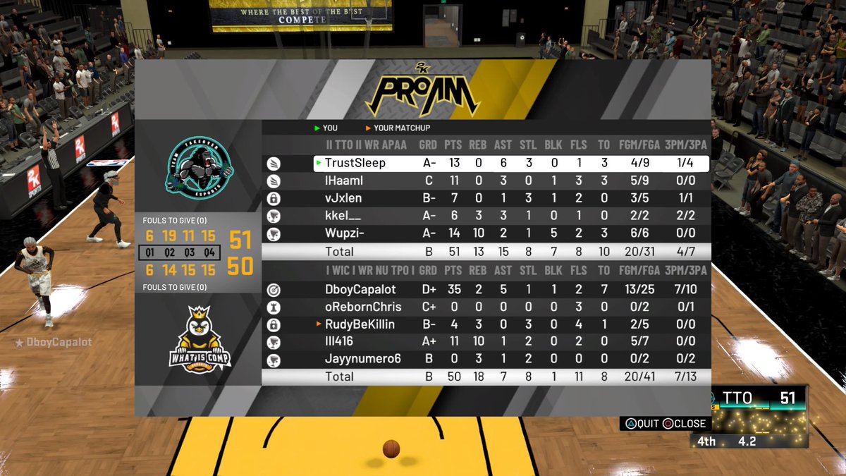 Team Takeover (@tto2k_) on Twitter photo Gg <a href="/WhatIsComp/">What Is Comp</a> in @WRproamleague 4th round MSI 🦍
Pg- @TrustSleep_ 📧
Sg- @Haamicide
Sf- <a href="/vJxlen/">Jxlen</a>
PF- @__kkel
C- @wupzi_
<a href="/2kCompGames/">Jelani Mitchell</a> <a href="/Big_Brudda_PURP/">Coach Purp</a> @ayo_RANKem @youFamousEnough Gg <a href="/WhatIsComp/">What Is Comp</a> in @WRproamleague 4th round MSI 🦍
Pg- @TrustSleep_ 📧
Sg- @Haamicide
Sf- <a href="/vJxlen/">Jxlen</a>
PF- @__kkel
C- @wupzi_
<a href="/2kCompGames/">Jelani Mitchell</a> <a href="/Big_Brudda_PURP/">Coach Purp</a> @ayo_RANKem @youFamousEnough