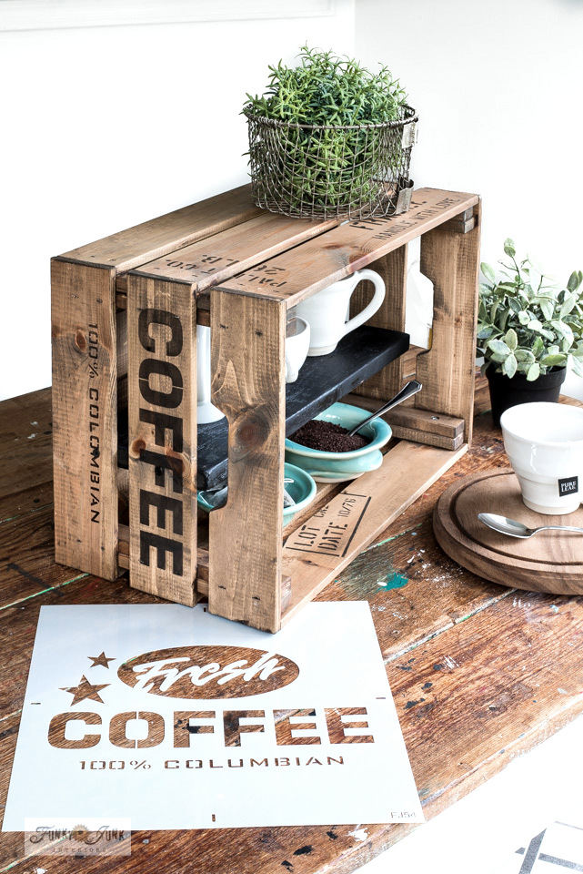 A cool Ikea hack that will double up your coffee station space! funkyjunkinteriors.net/2020/01/rustic…