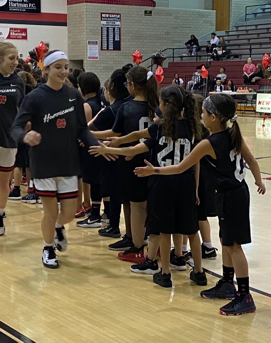 NeCaHiArt's tweet photo. The night you get to be on the court with your idols...❤️

#NothingBetter
#LadyCanes
#WeRNC
#SeniorNight https://t.co/18TtryXK3E