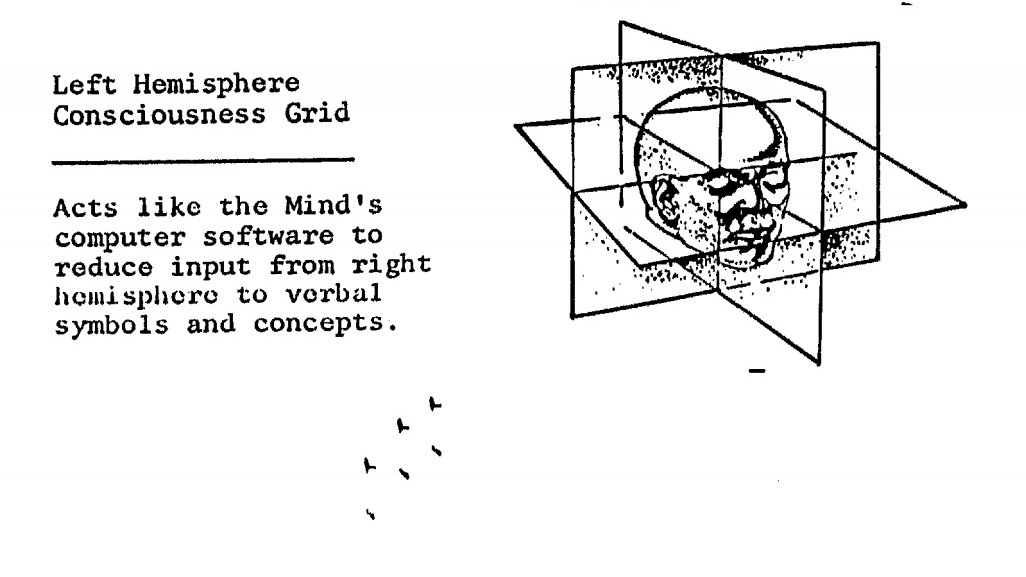 So, while human consciousness can self-monitor, our perceptions can be manipulated by our inputs.We "sense" the world around us using visual projections of our selves in that world.As we are doing a thing, we encounter in our minds eye a version of ourselves doing that thing.