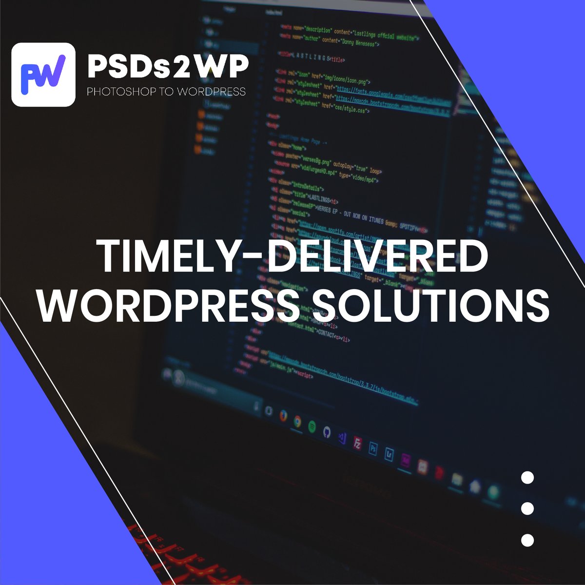 PSDs2WP's tweet photo. We follow a systematic work approach to meet the deadlines and offer on-time solution to our clients. Get in touch to know more about us.
Visit - https://t.co/clTXlGLhiI
#webdesignagency #webdesigner #websitedesign #wordpressdesigner #webdevelopment #wordpressdevelopment #psds2wp https://t.co/wJZLx9gV2c