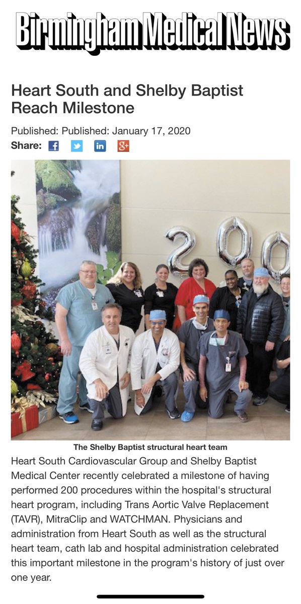 NirmanBhatia's tweet photo. Just over a year ago we started a brand new structural program. Our team completed over 200 procedures last month. Looking forward to growing the program and expanding cutting edge therapies to the communities. #TAVR #Structualheart @doconmoney @SahilAgrawalMD @nayanagarwal85 https://t.co/ZvFMDnkrWa