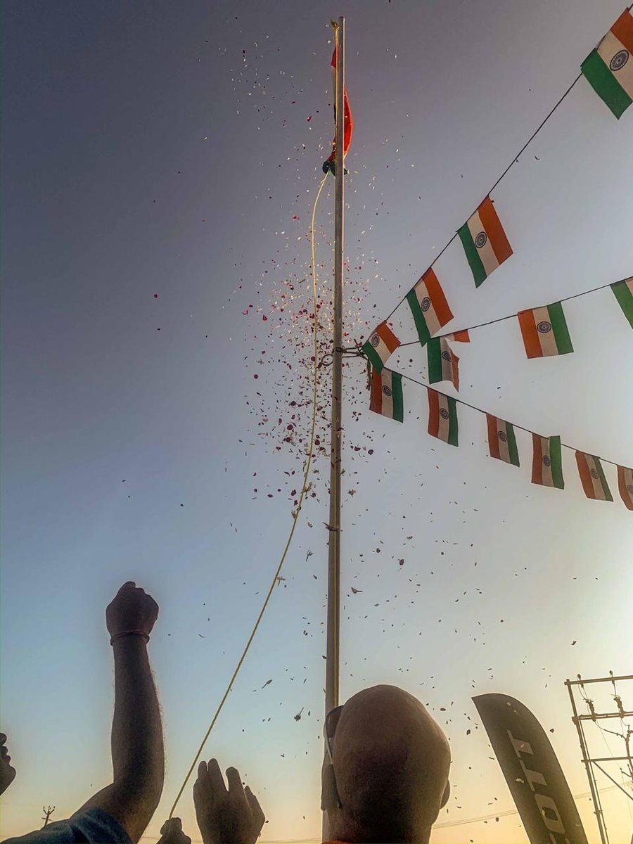 I had a chance to participate in a flag-hoisting ceremony and celebrate #RepublicDayIndia  

Yes, yes, I did get the orange mittai, sweet #90skidsmemories